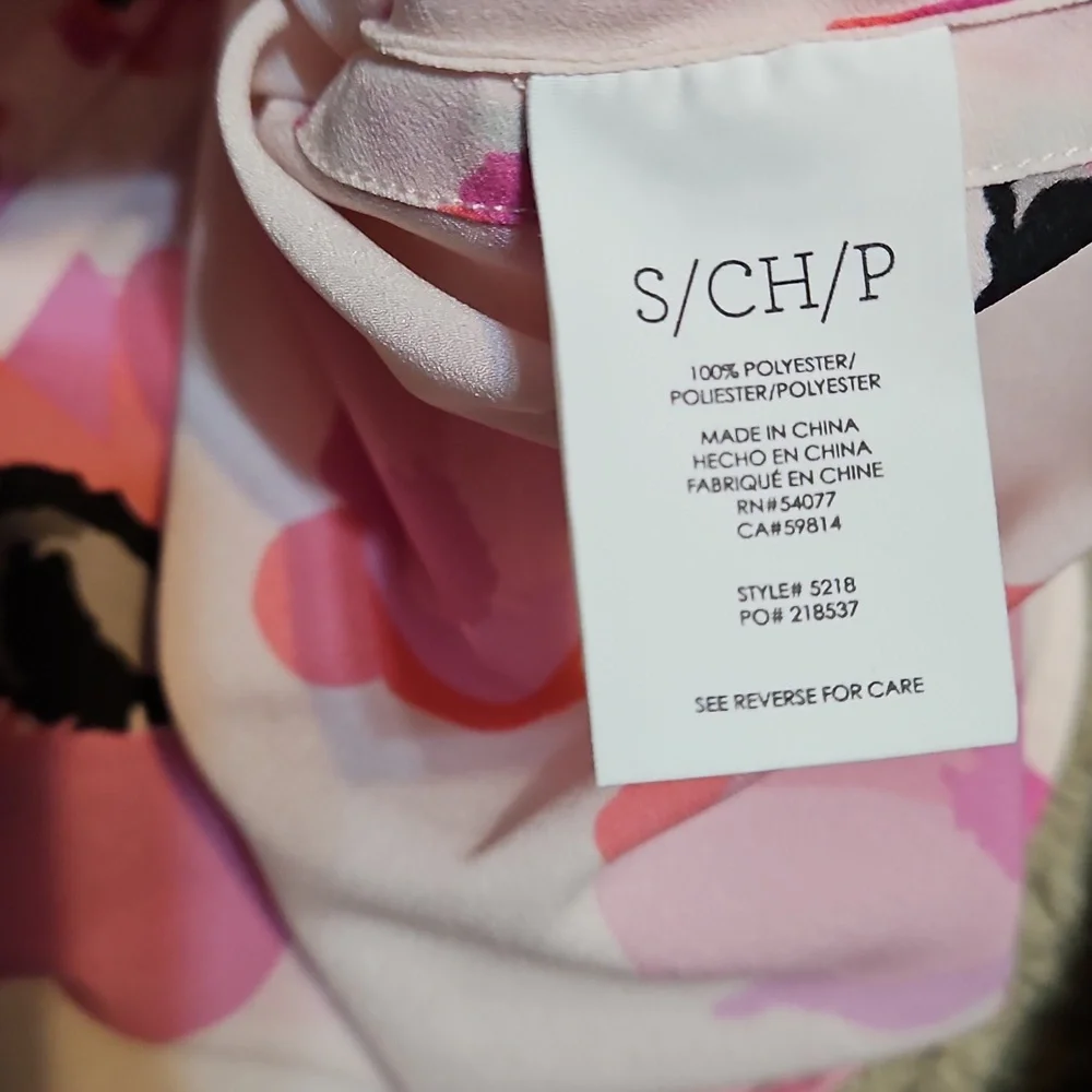 NWOT Cabi Pink Floating Poppies Halter Top - Picture 8 of 8